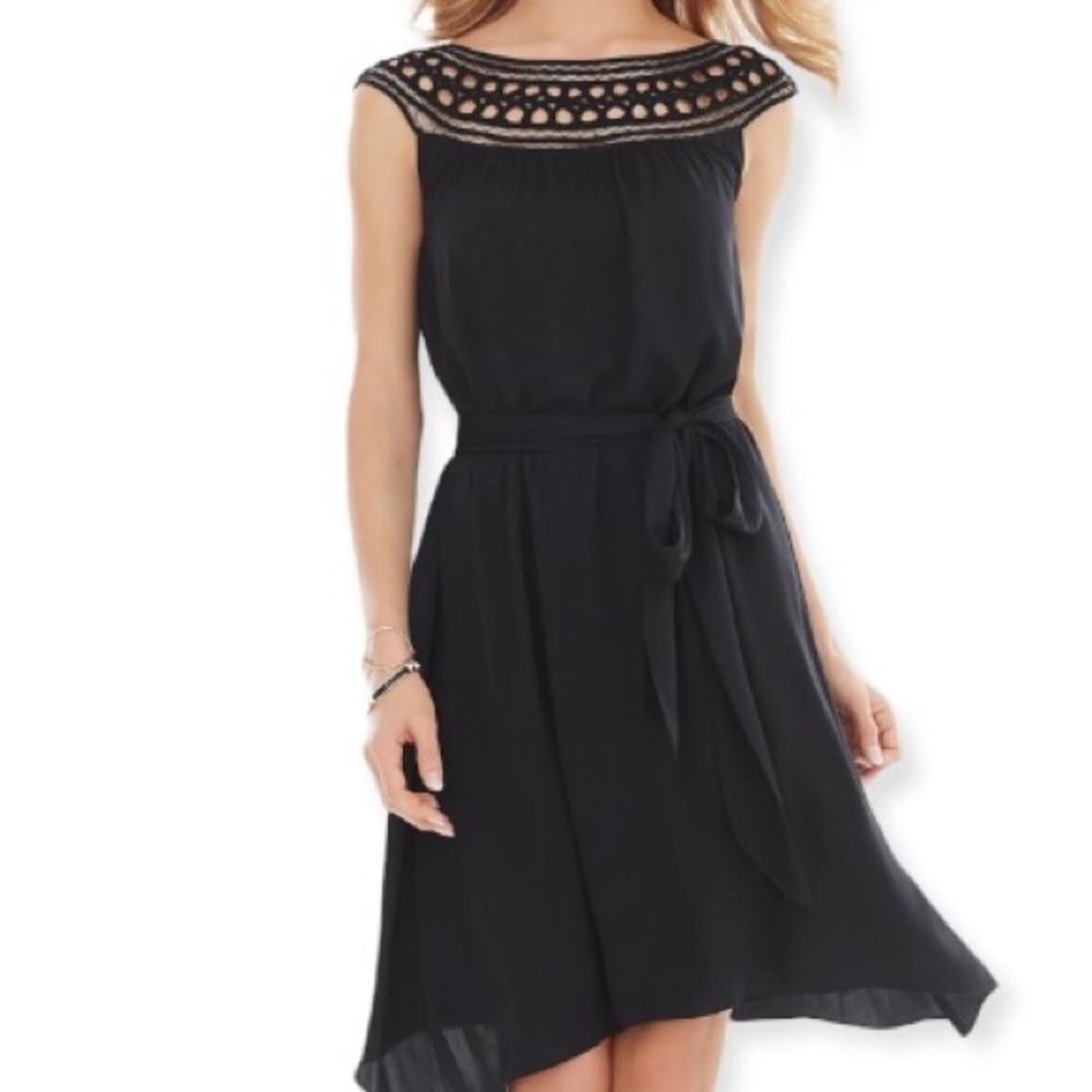 Soma Chiffon Overlay Sleeveless Dress NEW
